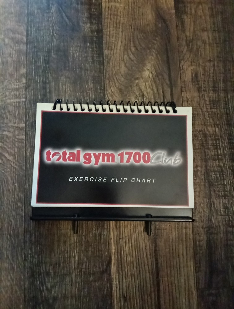 Total Gym 1700 Club Flip Chart Exercise Guide W/ Backboard