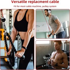 High-Quality Universal Gym Cable – 98-Inch Durable Fitness Replacement Accessory