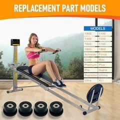 Upgraded Machined Wheels/Rollers Compatible with Total Gym,Replacement Parts for