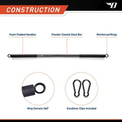 Bionic Body Workout Bar for Power Lifting Strength Training Home Gym and Cardio