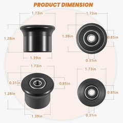 6PCS Bowflex Roller seat trolley wheels Blaze Classic Elite Motivator 2, PR1000