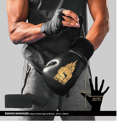 Hanging Punching Bag for Adults, 4ft PU Heavy Unfilled Boxing Bag Set