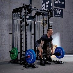 All-In-One B52 Standard Home Gym Smith Machine with Power Rack Cable Dual Pulley