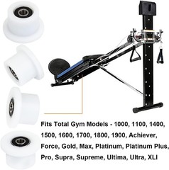 Total Gym Wheels/Rollers Replacement for Models 1000 1100, 1400, 1500, 1600, 170