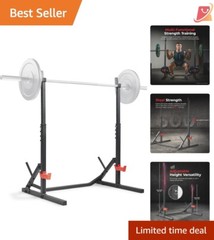 Multifunctional Steel Home Gym Equipment with Squat Stand Workout Bench