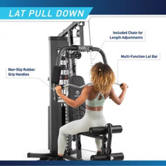 Home Gym Station Workout Station with 150 lbs Weight Stack Equipment
