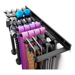 Wall Mounted Home Gym Equipment Storage Rack for Resistance Bands, Cable9254
