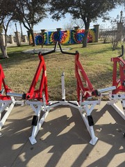 Used Hammer Strength Ground Base Twist Combo Machines (4 Sets)