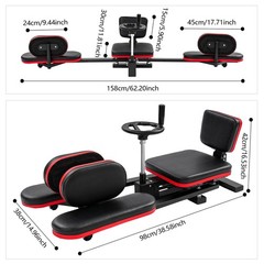 264.55lbs Leg Stretcher Splits Machine Hip Split Stretching Trainer Arts Gear