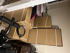 Body Solid Leverage Gym still in boxes. Also is 260 lbs Rogue Bumper Plate set.
