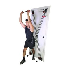 X Factor Door Gym Full Body Workout System with DVD, Chart, Straight Bar