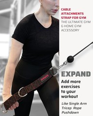 Heavy-Duty Gym Multifunctional Extension Strap – Adjustable 11 to 33.8 Inches