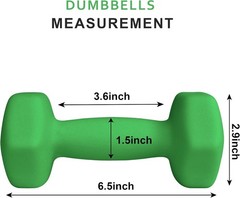 Versatile 4 lb Hexagonal Neoprene Dumbbell Pair for All Ages & Fitness Levels