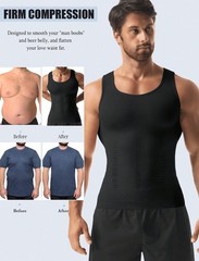 Men’s Slimming Compression Vest – Tummy Control Shaper Tank Top for Workout