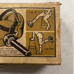 Vintage DP Superstar Exercise Shoe Dumbell Bar Combination 1979