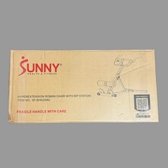 SUNNY Hyperextension Roman Adjustable Chair for Home gym Black/Red SF-BH620062