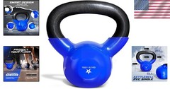 Durable 10 LB Cast Iron Kettlebell with Smooth Handle for Full Body Workouts