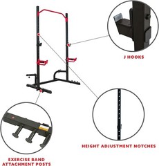Complete Strength Training Set: Durable Power Rack, Pull-Up Bar & Safety Arms
