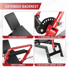 Heavy Duty 900LBS Hip Thrust Machine – Plate Loaded Glute Builder for Home Gyms.