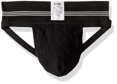 Mens Old School Jockstrap (Large, Black, 1-Pack)