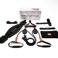 Gravocore Portable Home Gym Resistance Training Set with Bands, Handles & Belt