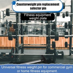 Chrome Weight Stack Pin Set – Perfect Gym Accessories for Fitness Lovers