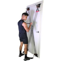 Total Body Workout: X Factor Door Gym with Straight Bar, DVD, Chart