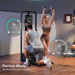 Smart Home Gym, Multi-Functional Gym Machine for Full Body Strength Training, Al