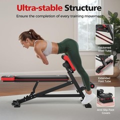 Multi-Function Roman Chair Bench for Full-Body Workout-