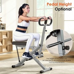 Squat Assist Trainer Adjustable Seat Hip Leg Exercise Home Gym