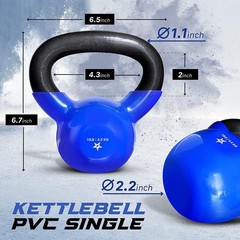 Versatile 10 lb Vinyl Kettlebell – Strength Training for All Fitness Levels