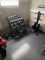 home gym rack, Dumbbells, Plates, Storage