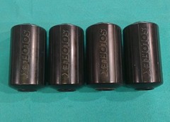 Soloflex Roller Pads Set of 4 Rubber Foam Black Vintage