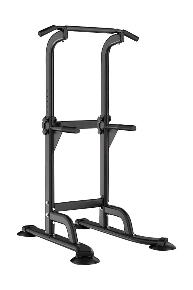SogesHome Power Tower Pull Up Bar and Dip Station, Height Adjustable Dip Stan…