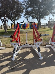 Used Hammer Strength Ground Base Twist Combo Machines (4 Sets)