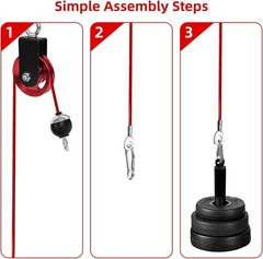 High-Quality Universal Gym Cable – 98-Inch Durable Fitness Replacement Accessory