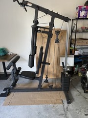 Full Body Home Gym System Exercise Equipment Weight Workout Station 80lbs