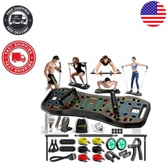 36-in-1 Portable Push Up Board with Resistance Bands – Ultimate Home Gym Kit