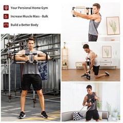 GOFITNESS Push Down Bar Chest Trainer – Home 90LBS – Men – Strong, Black