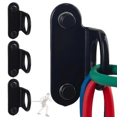 Resistance Band Wall Anchor(3 PCS Black),Heavy Duty Resistance Bands Wall Mou…