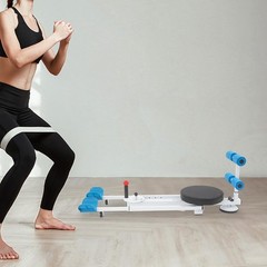 Adjustable Foldable Leg Stretcher Split Machine 0–180° 330 lb Blue White