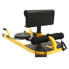 Adjustable Deep Sissy Squat Bench U-Shape Hip Thrust Sit-Up Station Yellow
