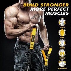 Heavy-Duty Cable Attachments & Resistance Band Handles for Home Gym Excellence