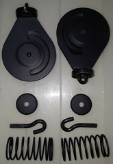 TWO USED OVERHEAD PULLEY WHEELS for LAT TOWER Bowflex Revolution XP