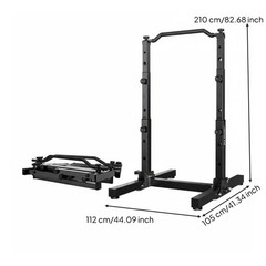 Foldable Pull Up Bar Free Standing Power Tower Multifunction Workout Tower