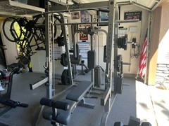Tuff Stuff Home Gym Multiple stations, Silver with 300LBS of Free Weight