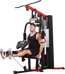 Multifunctional Home Gym System Full Body Workout Station 330lb Weight Workout