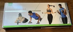 Gaiam Adjustable Home Gym Kit – Ab Wheel, Push-Up Bars, Jump Rope, Resistance T…