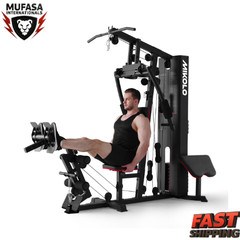 Mikolo Home Gym 150LBS Weight Stack Multifunction Full Body Trainer Kit