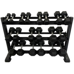 Diamond Fitness – 3 tier dumbbell rack  – holds 5-50 pairs – home gym